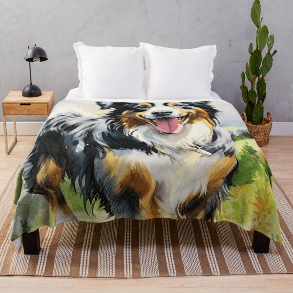 Item preview, Cute Watercolor Australian Shepherd designed and sold by TheAnimalZ00.