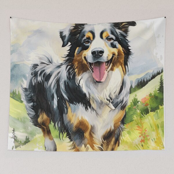 Item preview, Cute Watercolor Australian Shepherd designed and sold by TheAnimalZ00.