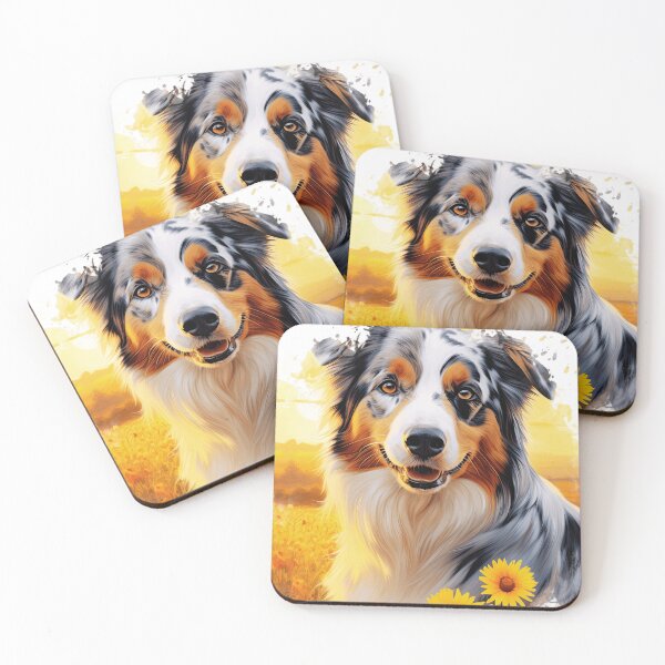 Item preview, Cute Australian Shepherd Potrait designed and sold by TheAnimalZ00.