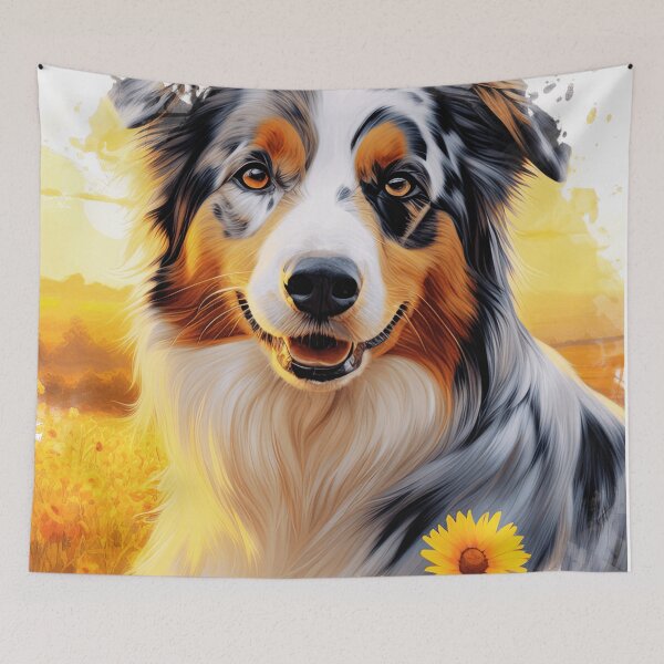 Item preview, Cute Australian Shepherd Potrait designed and sold by TheAnimalZ00.