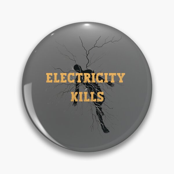 Item preview, Electricity kills classic sticker designed and sold by S-ZYBI.