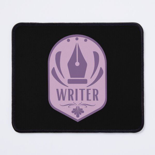Item preview, Writer Badge - Lavender designed and sold by PlotBunnyHollow.
