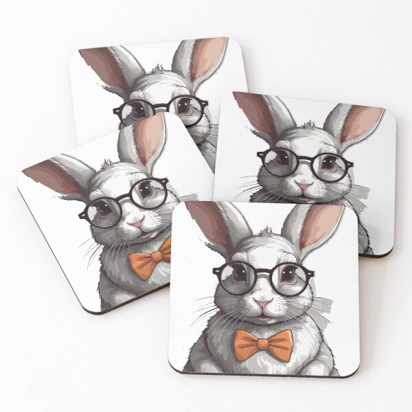Item preview, Cute Bunny, In Bow Tie and Glasses designed and sold by Sol-threads.