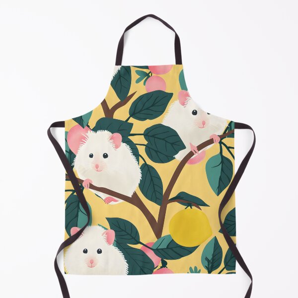 Artikelvorschau, Niedliche weiße Hamster auf dem Zitronenbaum entworfen und verkauft von Folksy Living.