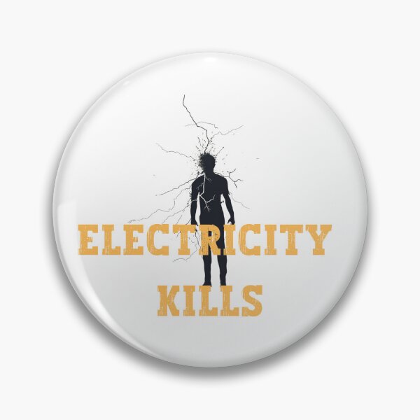 Item preview, Electricity kills classic sticker designed and sold by S-ZYBI.