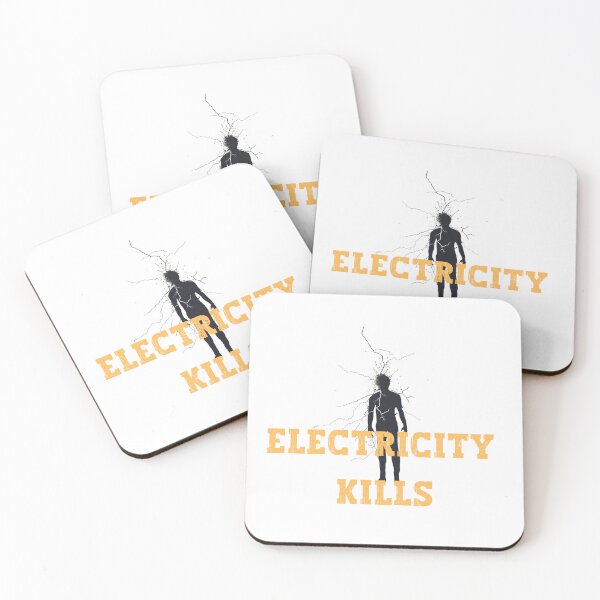 Item preview, Electricity kills classic sticker designed and sold by S-ZYBI.