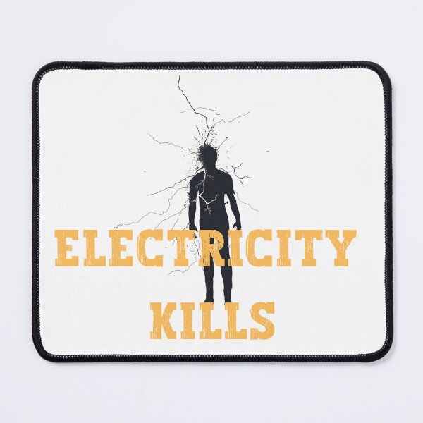 Item preview, Electricity kills classic sticker designed and sold by S-ZYBI.