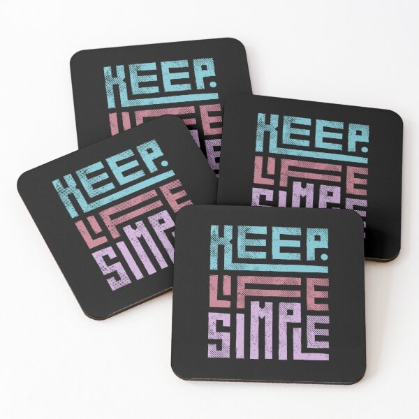 Item preview, Keep Life Simple at Light Purple, Blue and Red, Only Letters designed and sold by AdiRemba.