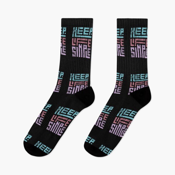 Item preview, Keep Life Simple at Light Purple, Blue and Red, Only Letters designed and sold by AdiRemba.