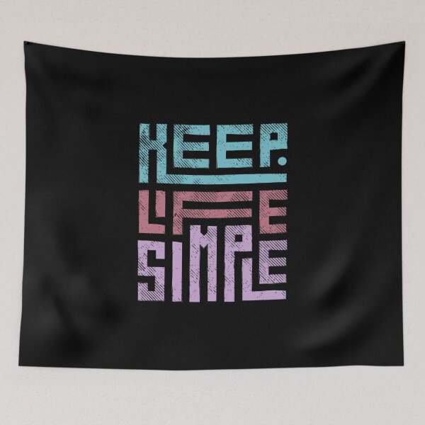 Item preview, Keep Life Simple at Light Purple, Blue and Red, Only Letters designed and sold by AdiRemba.