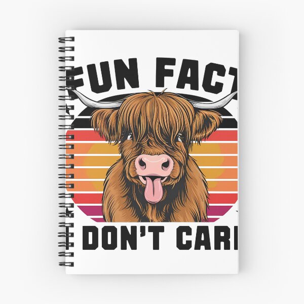 Item preview, Fun Fact I Don't Care - Highland Cow Edition designed and sold by Zibis09.