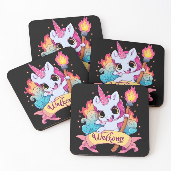 Item preview, welcome evil unicorn designed and sold by skateras.