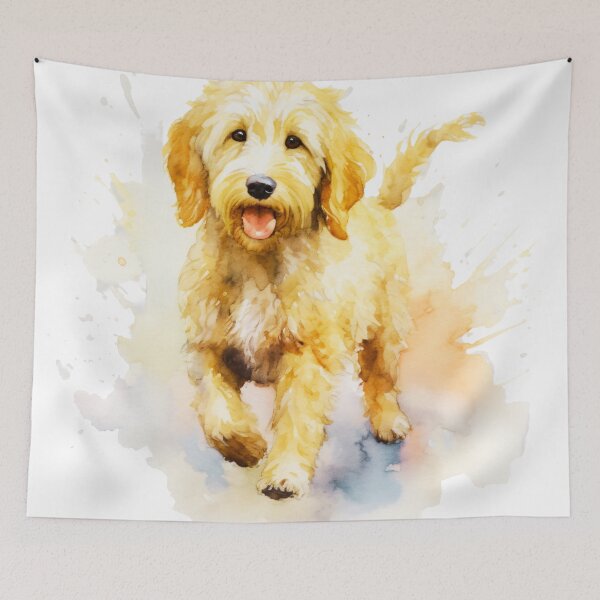 Artikelvorschau, Aquarell Goldendoodle entworfen und verkauft von TheAnimalZ00.