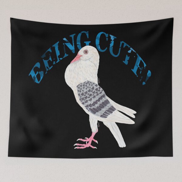 Item preview, VOORBURG SHIELD CROPPER PIGEON BEING CUTE designed and sold by BeritValk.