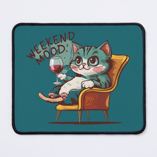 Item preview, Weekend Mood: Relaxed Cat designed and sold by Kirolous  Safwat.