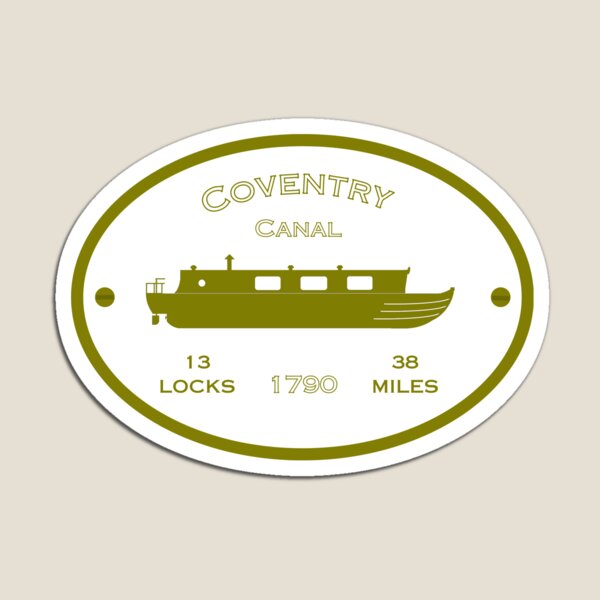 Item preview, Coventry Canal (white) designed and sold by canal-arts.
