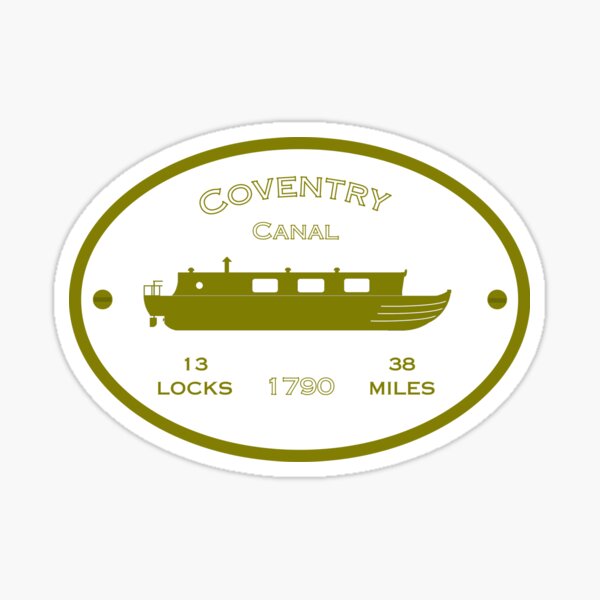 Item preview, Coventry Canal (white) designed and sold by canal-arts.