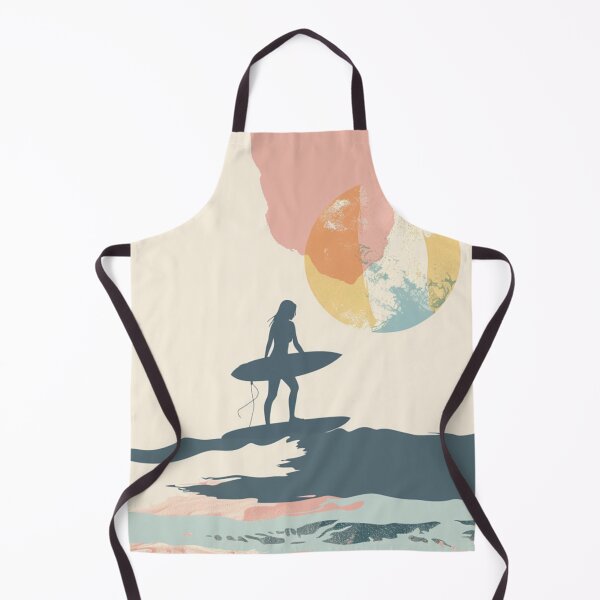 Item preview, Surfer girl minimalist design pastel colors Active Outdoors Inspired Art designed and sold by CDC40.
