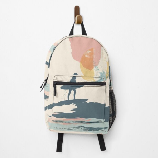 Item preview, Surfer girl minimalist design pastel colors Active Outdoors Inspired Art designed and sold by CDC40.