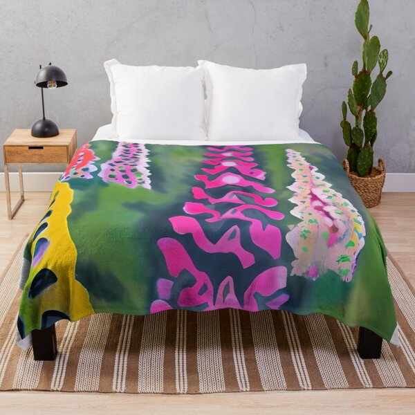 Item preview, Large Foxglove Bush Impressionistic Digital Painting designed and sold by pngrktes-art.