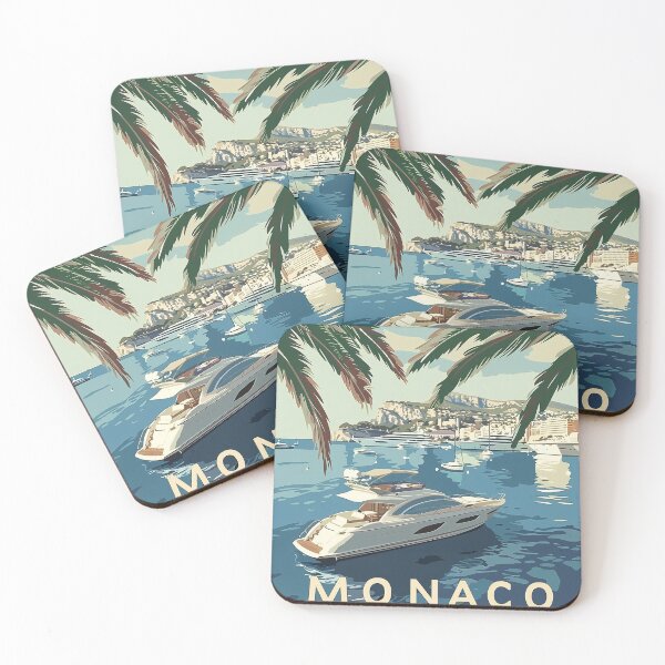 Item preview, Monaco City Illustration Poster designed and sold by nomiraclehere.