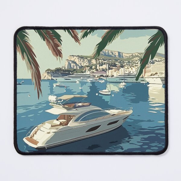 Item preview, Monaco City Illustration Poster designed and sold by nomiraclehere.