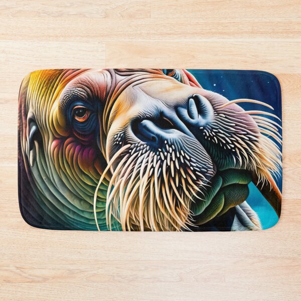 Item preview, Colorful Portrait of a Walrus  designed and sold by pngrktes-art.