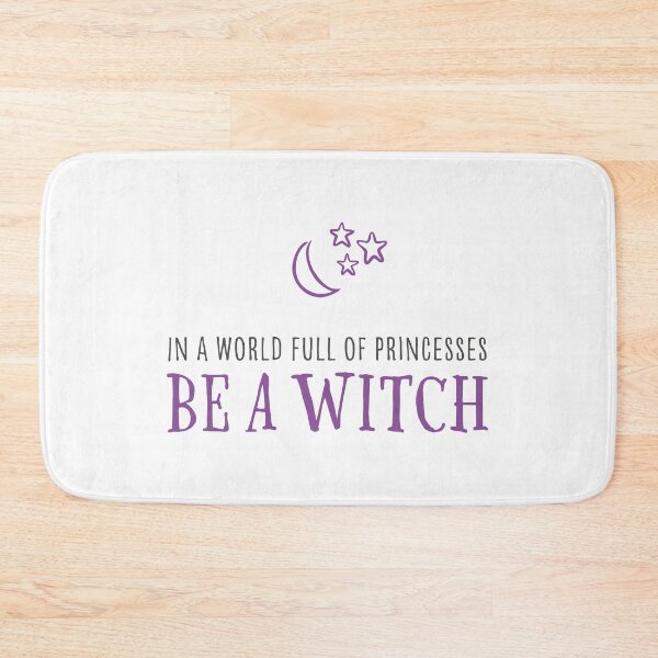 Item preview, In A World Full Of Princesses Be A Witch with moon and little stars designed and sold by GosiaArtGarden.