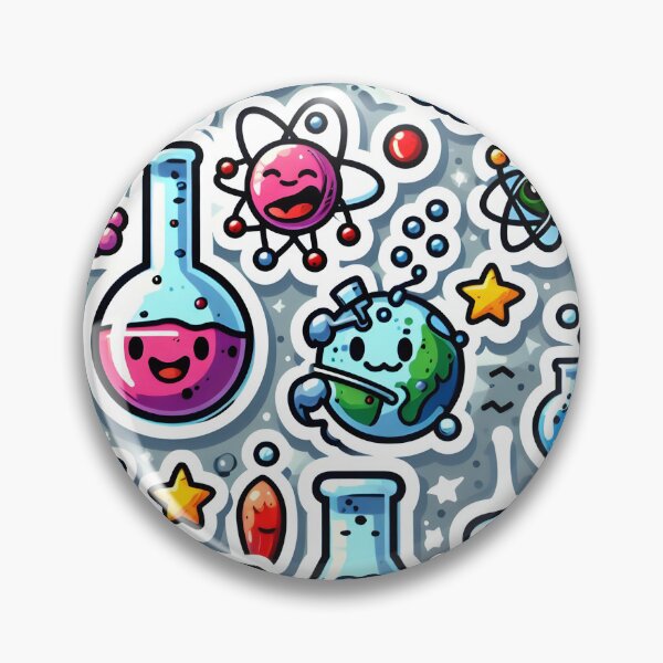 Item preview, Happy Science - Chemistry Fun Comic Sticker designed and sold by Molecularmerch.