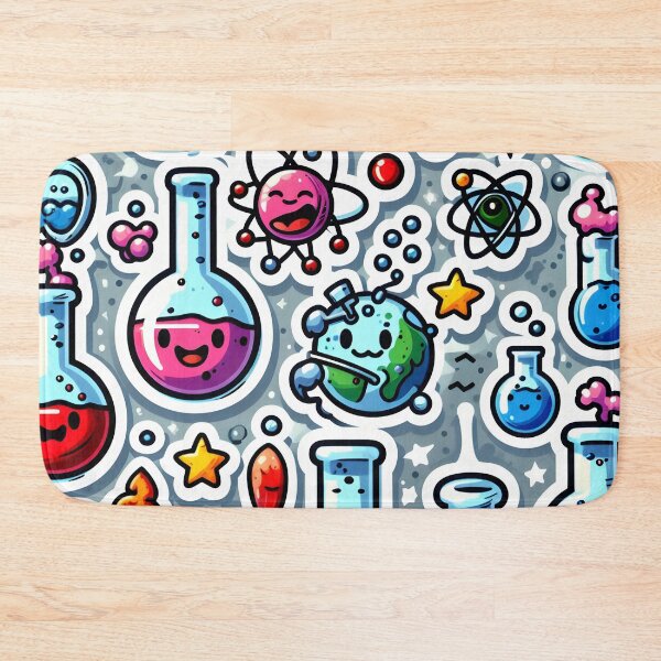 Item preview, Happy Science - Chemistry Fun Comic Sticker designed and sold by Molecularmerch.
