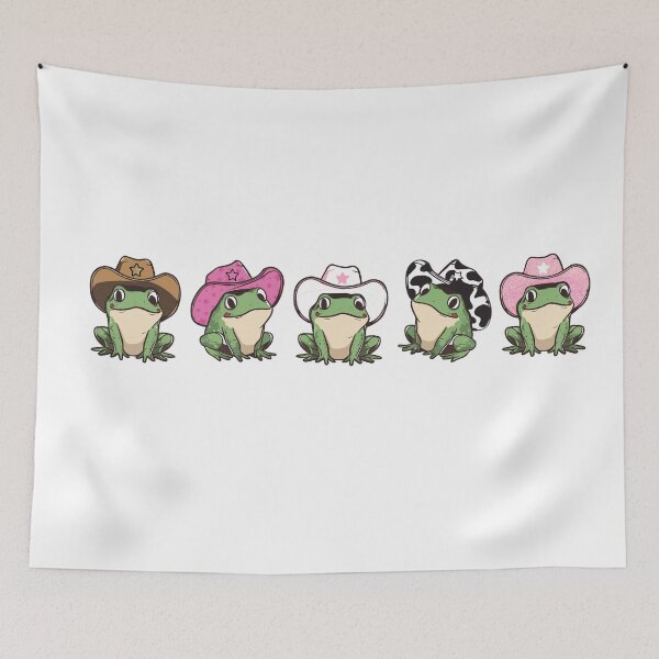 Item preview, Tiny Frogs with a cowboy hat designed and sold by GlowinUp Shop.