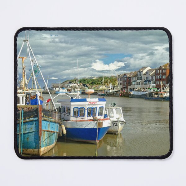 Item preview, Boats moored in Maryport Harbour designed and sold by RosRidleyPhoto.