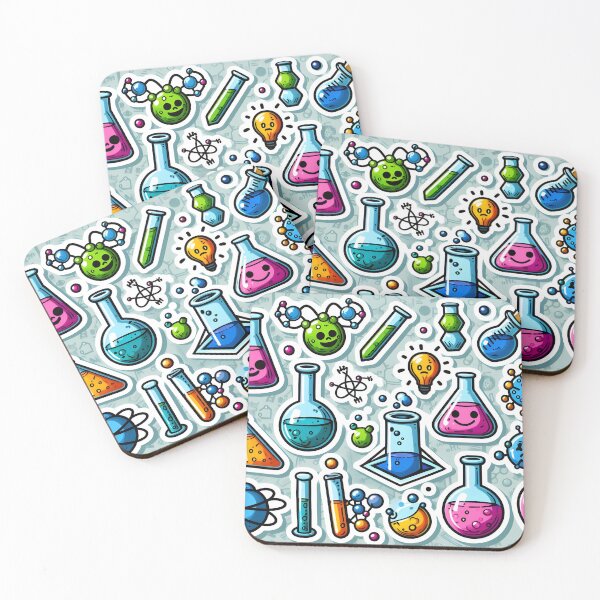 Item preview, Happy Science - Chemistry Fun Comic Sticker designed and sold by Molecularmerch.