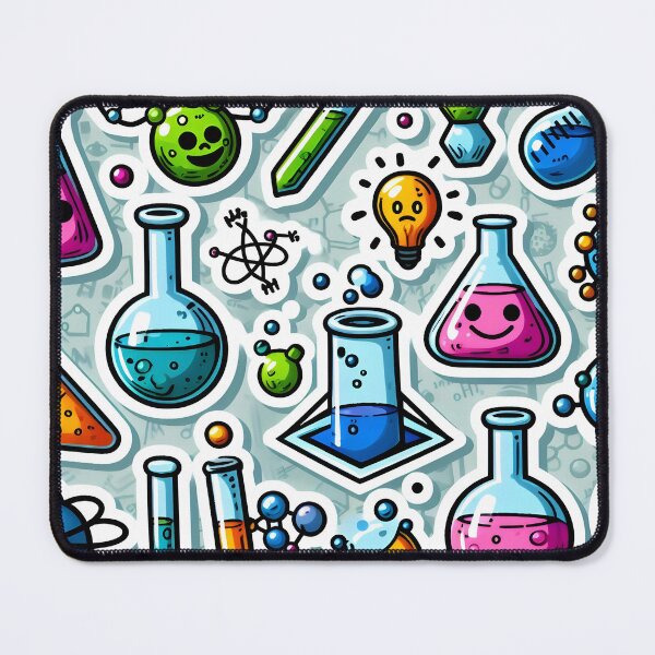 Item preview, Happy Science - Chemistry Fun Comic Sticker designed and sold by Molecularmerch.