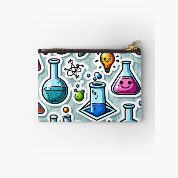 Item preview, Happy Science - Chemistry Fun Comic Sticker designed and sold by Molecularmerch.