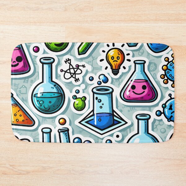 Item preview, Happy Science - Chemistry Fun Comic Sticker designed and sold by Molecularmerch.