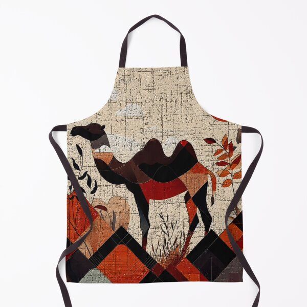 Item preview, abstract painting of camel and geometric shapes designed and sold by JVNS.
