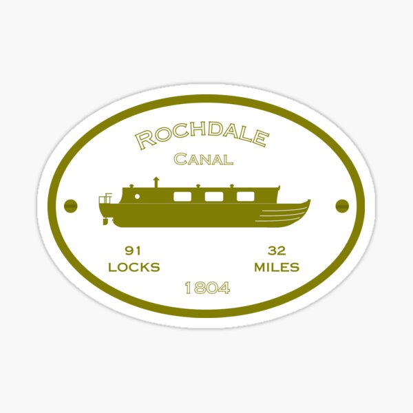 Item preview, Rochdale Canal (white) designed and sold by canal-arts.