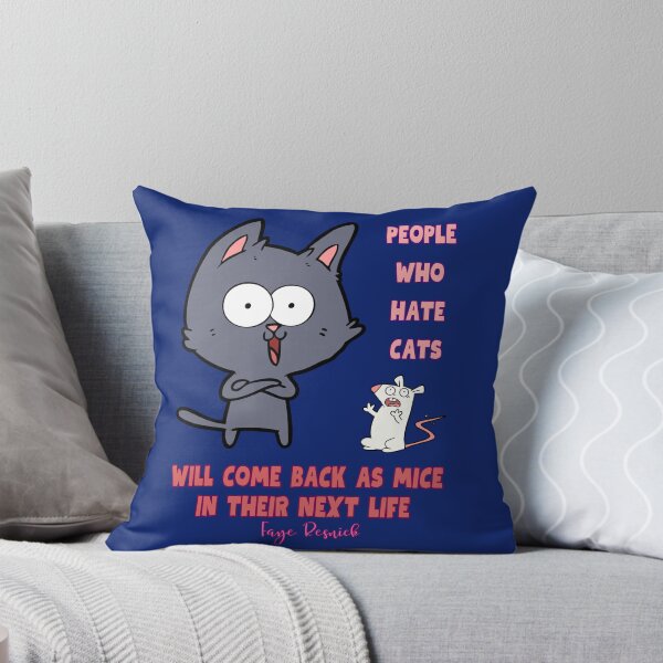 Aperçu de l'œuvre Les gens qui détestent les chats Citation de Faye Resnick créée et vendue par binxlystudio.