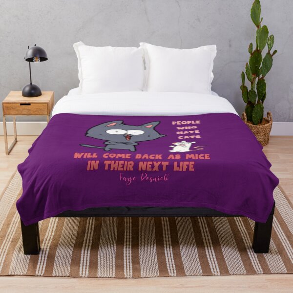 Item preview, People Who Hate Cats Faye Resnick Quote designed and sold by binxlystudio.