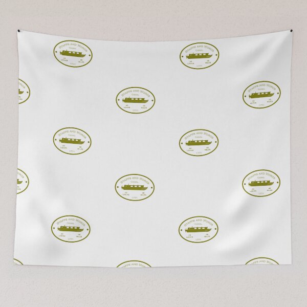 Item preview, Staffs and Worcs Canal (white) designed and sold by canal-arts.