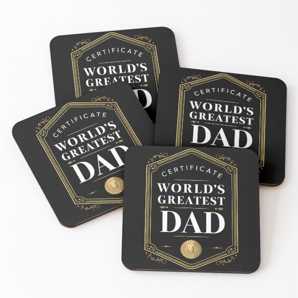 Item preview, Fathers Day Certificate World's Greatest Dad Funny Gift designed and sold by Quirky Shirts.