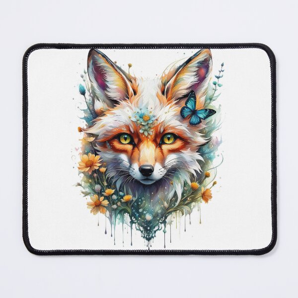 Item preview, Fox with flowers designed and sold by Talpha.