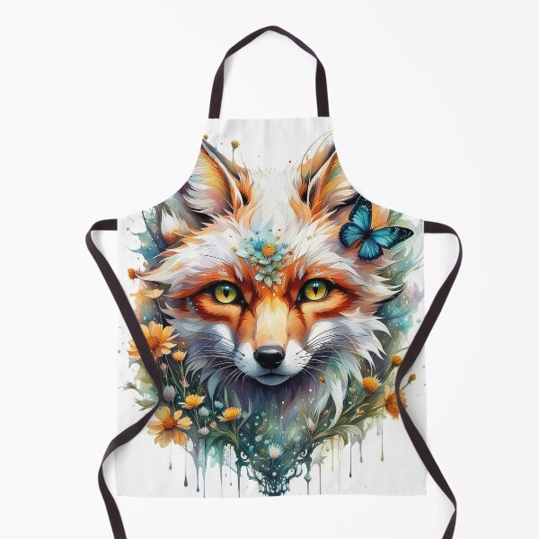 Item preview, Fox with flowers designed and sold by Talpha.