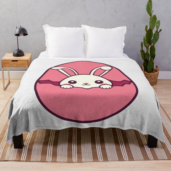 Item preview, Curious Bunny Peeking Out of a Pink Easter Egg designed and sold by Colorful Dreams.