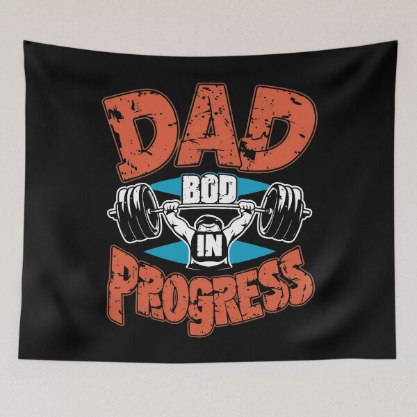 Item preview, Fathers Day Funny Gift Dad Bod In Progress  designed and sold by Quirky Shirts.