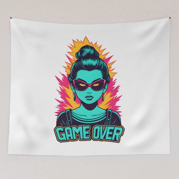 Item preview, Game over pop up art designed and sold by VanillaBlueSky.