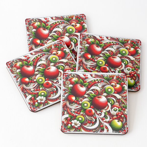 Item preview, Red and green apples in a wonderful artistic painting designed and sold by aminz4.