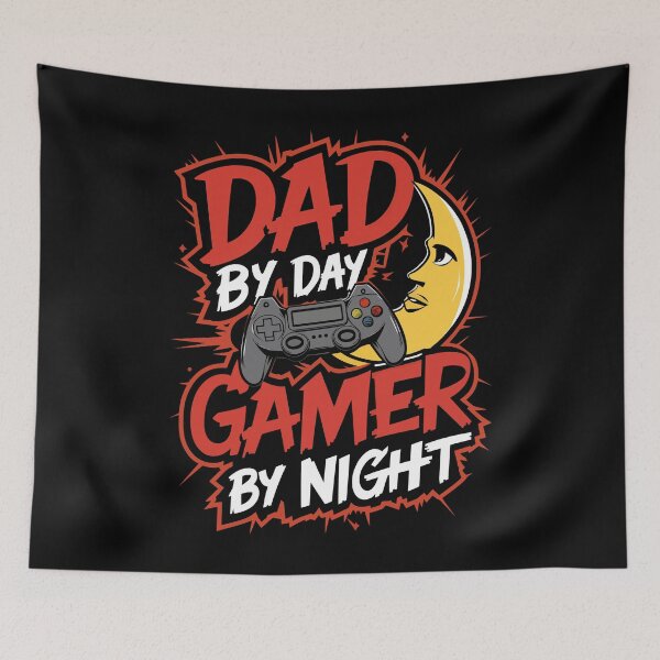 Item preview, Fathers Day Gift Dad By Day Gamer By Night Funny Gift designed and sold by Quirky Shirts.