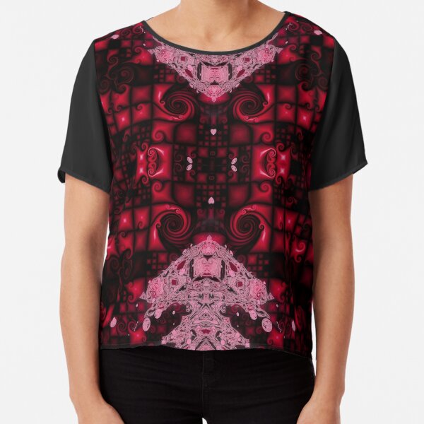 Harlequin Chessboard 2 Chiffon Top